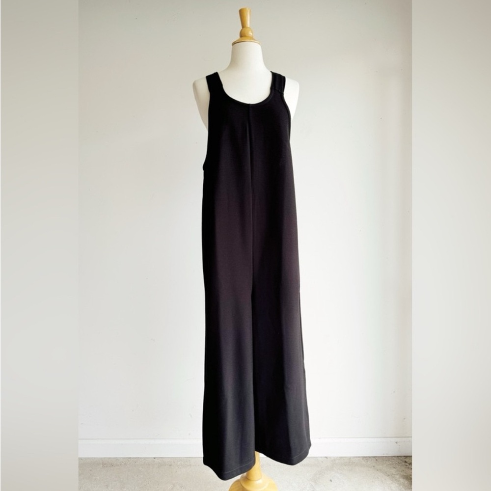 Madewell Black Cropped Jumpsuit with Wide-Leg Design - Picture 3 of 4